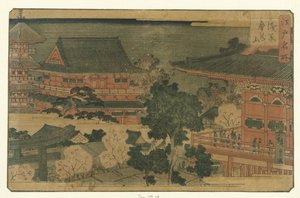 Der Kinryuzan-Tempel in Asakusa von Hiroshige (II) , Utagawa