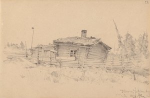 Krofterhaus im Dorf Juttila