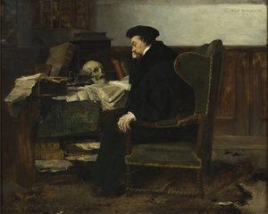 Vertieft in seine Studien, 1874 von Hjalmer Eilif Emanuel Peterssen