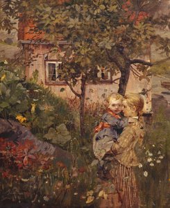 Kinder im Garten