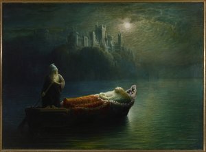 Der Tod von Elaine, 1877 von Homer Watson
