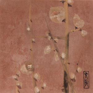 Pflaumenblüten, Edo-Periode, spätes 16. - frühes 17. Jahrhundert von Hon
