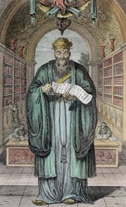 Kong-Fu-Tse, oder Konfuzius, der berühmteste Philosoph Chinas, graviert von Henry Fletcher (fl.1729)