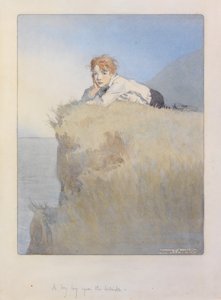 Ein Junge lag auf dem Hügel von Honor Charlotte Appleton