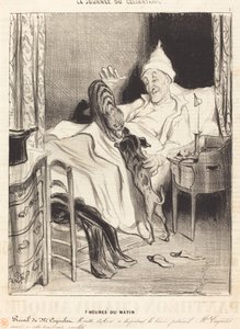 7 Uhr morgens von Honoré Daumier