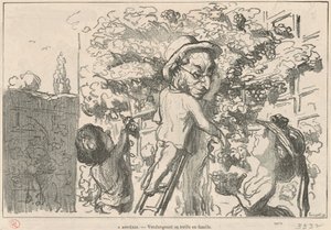 In Asnières von Honoré Daumier
