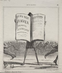 Aktualitäten (Nr. 41): Wähler, in meinen Armen!... von Honoré Daumier