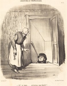 Ah! Aber... werden wir bald ankommen? von Honoré Daumier