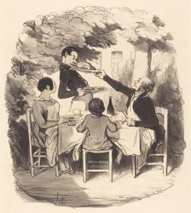 Ah! er ist frisch... aber halt, Junge... von Honoré Daumier