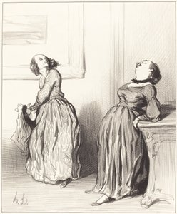 Ah, Sie finden, dass mein letzter Roman nicht ganz... von Honoré Daumier