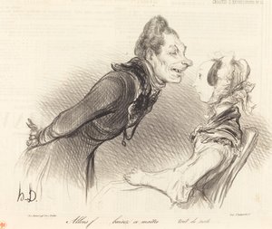 Allons... baisez ce maitre... tout de suite... von Honoré Daumier