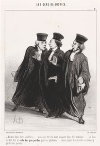 Allons donc, chers confrères... von Honoré Daumier