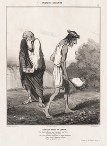 Alte Geschichte: Pl. 27, Telemachus von Liebe überwältigt..., 1842