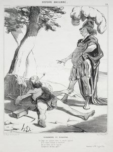 Alte Geschichte, Tafel 20: Alexander und Diogenes von Honoré Daumier