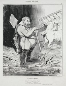 Alte Geschichte, Tafel 26: Der Stall des Augias von Honoré Daumier