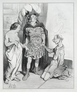 Apelles und Campaste von Honoré Daumier