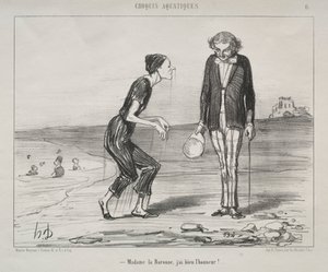 Aquatische Skizzen, Platte 8: Madame la Baronne, es ist mir eine Ehre...