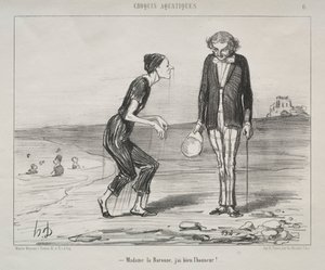 Aquatische Skizzen, Platte 8: Madame la Baronne, es ist mir eine Ehre..., 1853