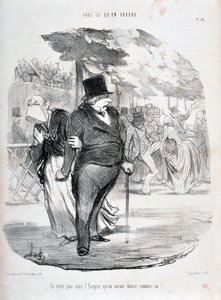 Charivari von 1849: Serie ALL WHAT YOU WILL WILL. Es ist nicht unter dem Empire, dass wir so tanzen würden! MUSEUM OF FINE ARTS - PALACE LONGCHAMP, MARSEILLE von Honoré Daumier