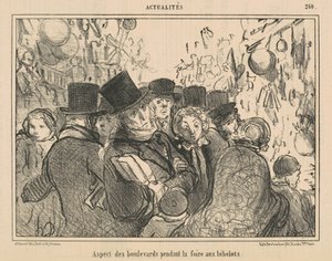 Aussehen der Boulevards während der Trödelmesse von Honoré Daumier