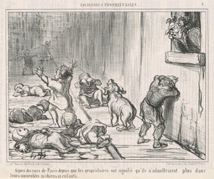 Ansicht der Straßen von Paris seit ...