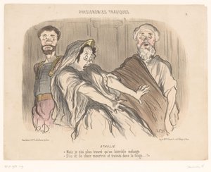 Atalja sieht eine abschreckende Vision von Honoré Daumier