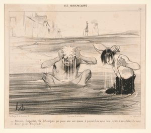 Achtung, Gargouillet, v von Honoré Daumier