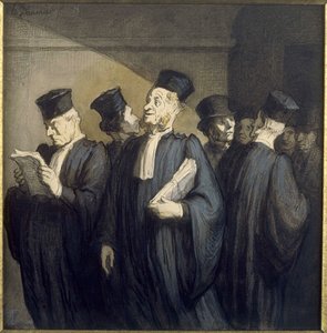Vor der Audienz von Honoré Daumier