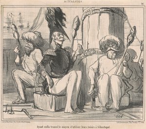 Endlich ein Mittel gefunden, ihre Freizeit zu nutzen! von Honoré Daumier