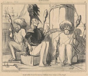 Endlich haben sie einen Weg gefunden, ihre Freizeit zu nutzen! von Honoré Daumier