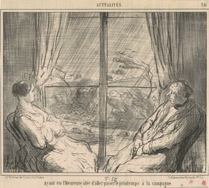 Die Idee gehabt zu gehen... von Honoré Daumier