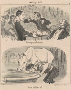 Gähnend vor Langeweile von Honoré Daumier