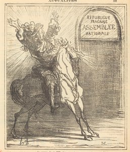 Dieser arme Ludwig XIV. traut seinen Augen nicht von Honoré Daumier