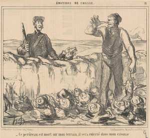 Dieses Rebhuhn ist auf meinem Gelände gestorben ... von Honoré Daumier