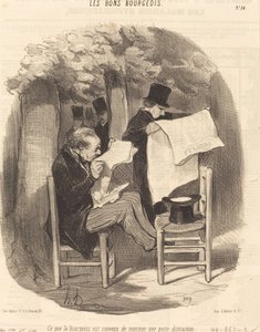 Was der Bürger als eine... Ablenkung bezeichnet von Honoré Daumier