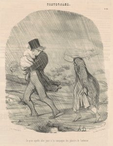 Das nennt man, auf dem Land genießen ... von Honoré Daumier