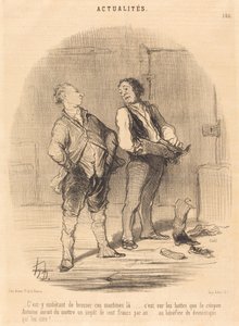 Es ist ärgerlich, diese Maschinen zu bürsten... von Honoré Daumier