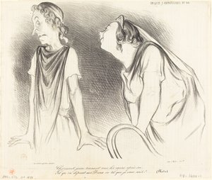 Charmant... zieht alle Herzen hinter sich her... von Honoré Daumier