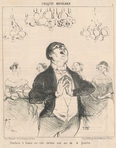 Versucht, eine Reiche zu faszinieren ... von Honoré Daumier