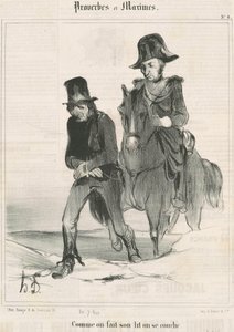 Wie man sich bettet, so liegt man von Honoré Daumier