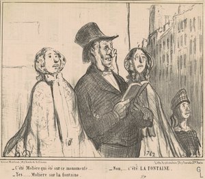Es war Molière, der auf diesem Denkmal war ... von Honoré Daumier