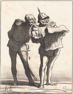 Entschieden, man kann nicht... von Honoré Daumier