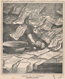 Dekret der Kommune von Honoré Daumier