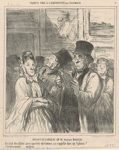 Vor dem Gemälde von M. G. Moreau