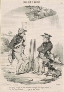 Zu sagen, dass ich nicht schießen konnte ... von Honoré Daumier
