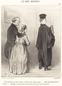 Dire... dass wir einen Sohn haben, der... Anwalt ist... von Honoré Daumier