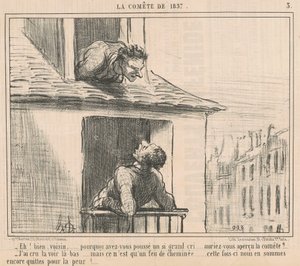 Eh! Bien, voisin ... pourquoi avez-vous poussé ... von Honoré Daumier