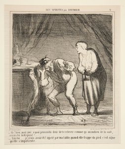 Nun, mein Freund, woran denkst du, dass du so aufstehst? von Honoré Daumier
