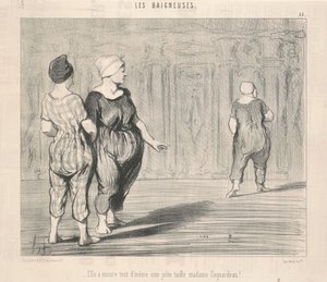 Elle a encore ... une jolie taille Madame Coquardeau! von Honoré Daumier