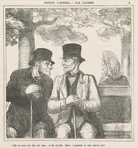 Sie ist noch sehr gut, diese Dame ... von Honoré Daumier